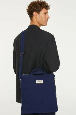 Cheap Rivedroite Paris Achillelecitybag CotonrecycléBleuNuit