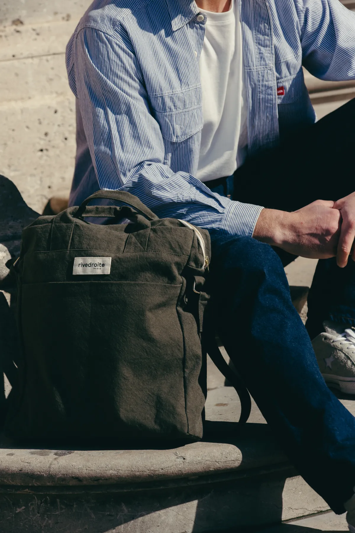 Hot Rivedroite Paris Achillelecitybag CotonrecycléKaki