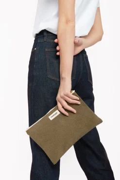New Rivedroite Paris BarbetteMediumlapochette CotonrecycléKaki