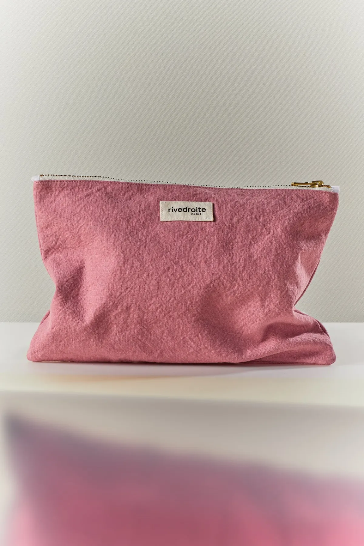 Shop Rivedroite Paris BarbetteMediumlapochette Cotonrecycléboisderose