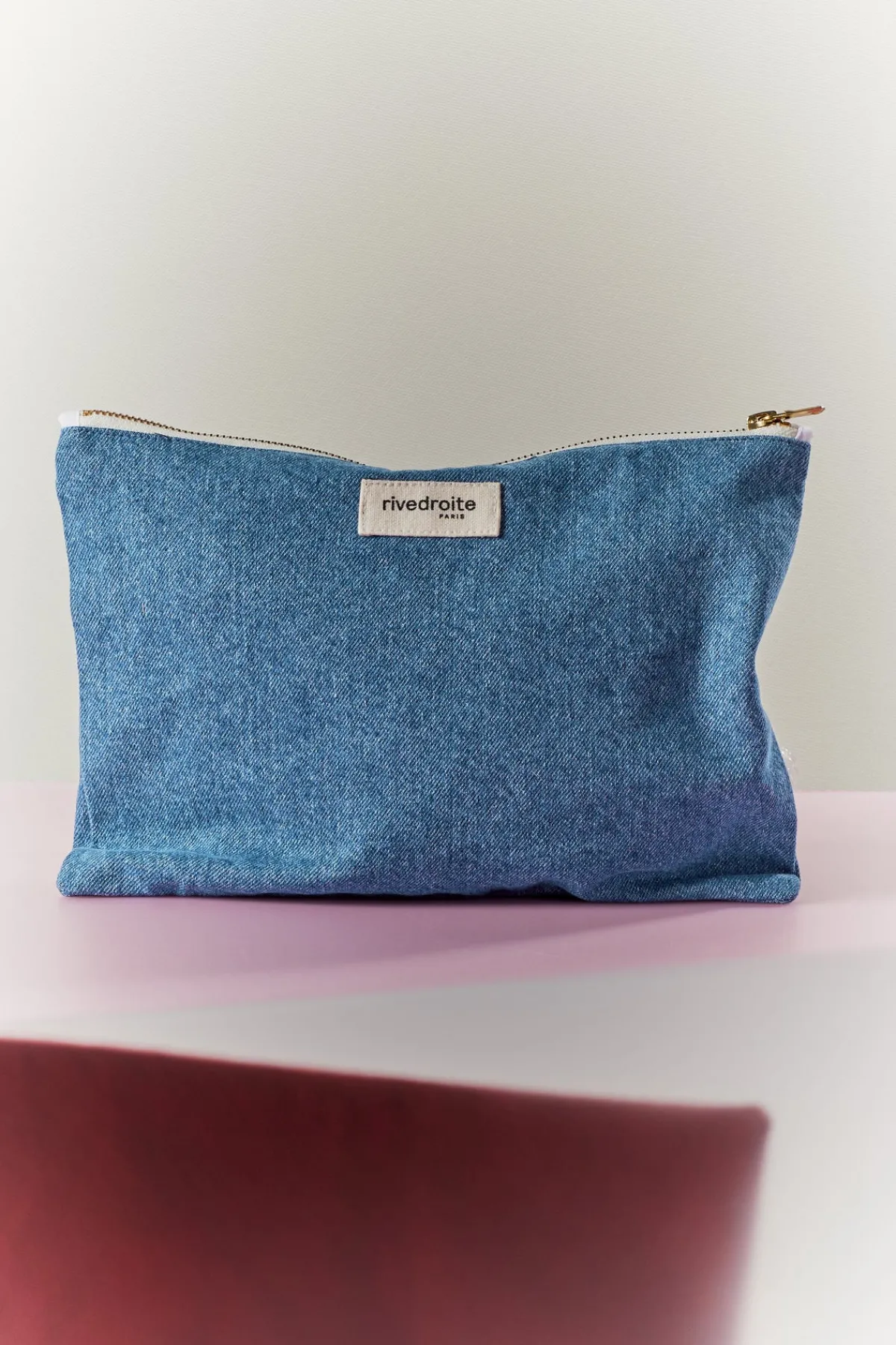 Outlet Rivedroite Paris BarbetteMediumlapochette DenimClairUpcyclé