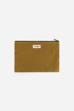 Online Rivedroite Paris Barbettemediumlapochette CotonupcycléGoldenGreen