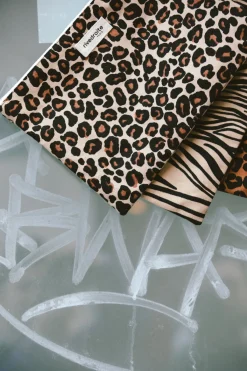 Clearance Rivedroite Paris BarbetteMediumlapochette CotonrecycléLéopardBeige