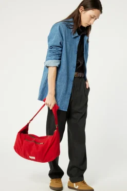 Shop Rivedroite Paris CharlotlesacCrossbody CotonrecycléRougeVibrant