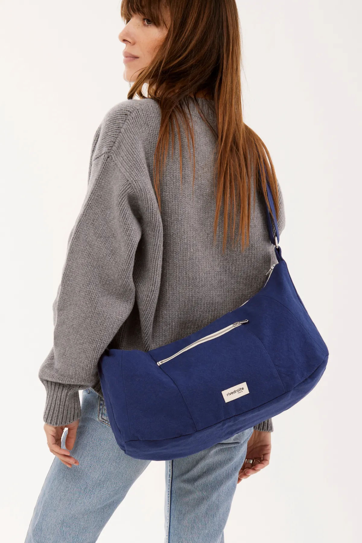 Store Rivedroite Paris CharlotlesacCrossbody CotonrecycléBleuNuit