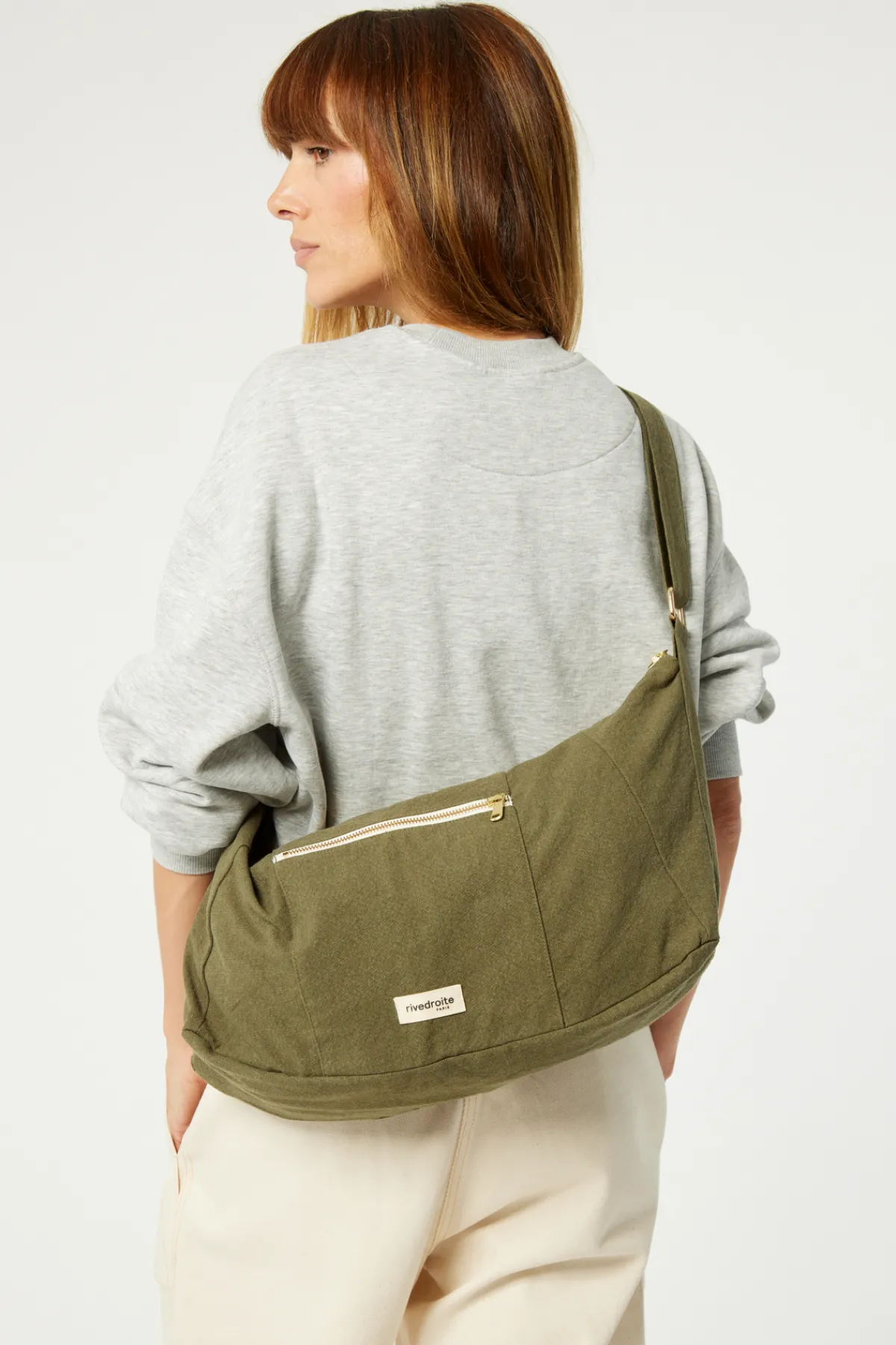 Sale Rivedroite Paris CharlotlesacCrossbody CotonrecycléKaki