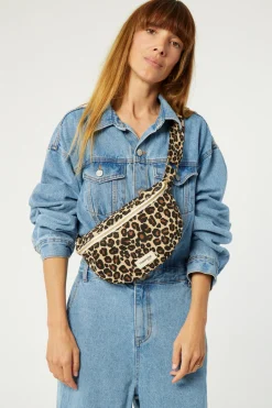 Discount Rivedroite Paris Custinelesacbanane CotonrecycléLéopardBeige