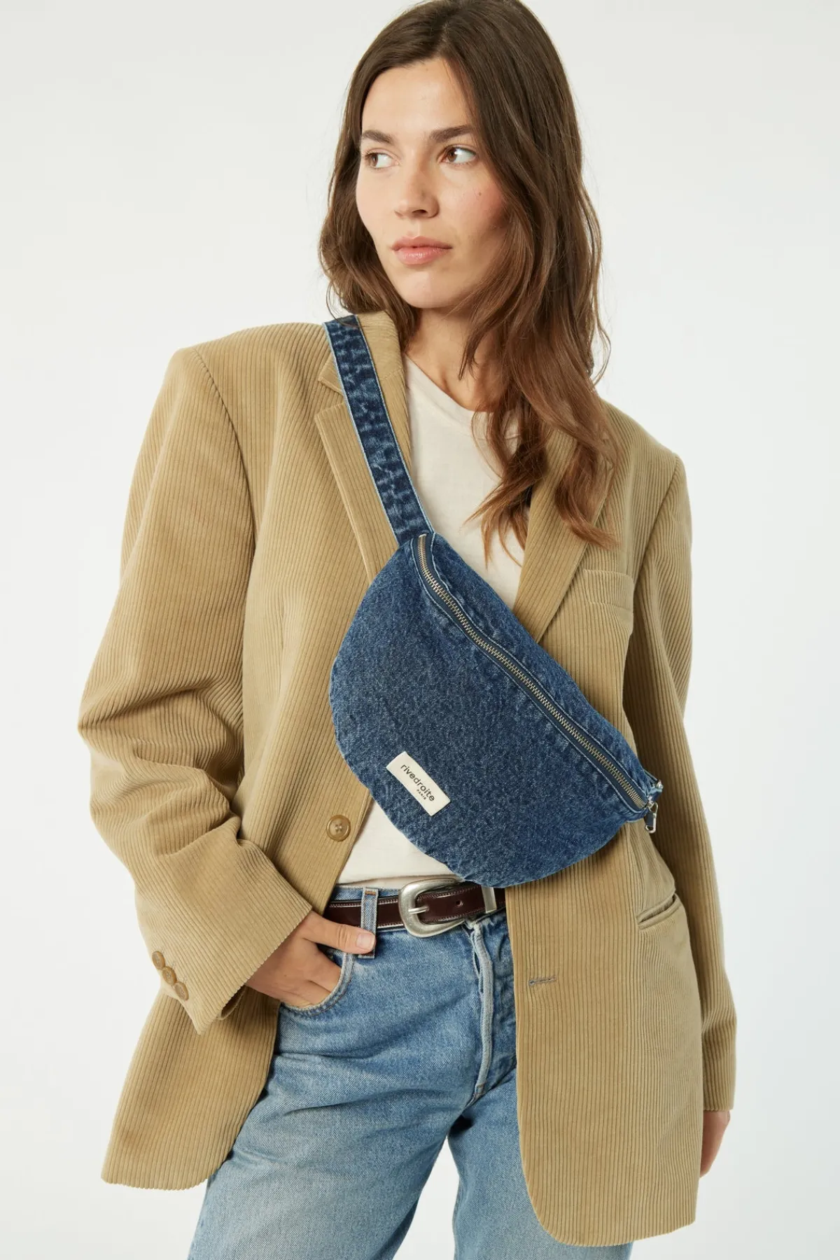 Cheap Rivedroite Paris Custinelesacbanane DenimupcycléAgedDenim