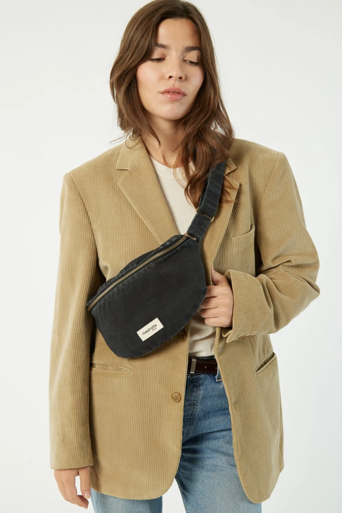 Fashion Rivedroite Paris Custinelesacbanane CotonupcycléSmokeyBlack