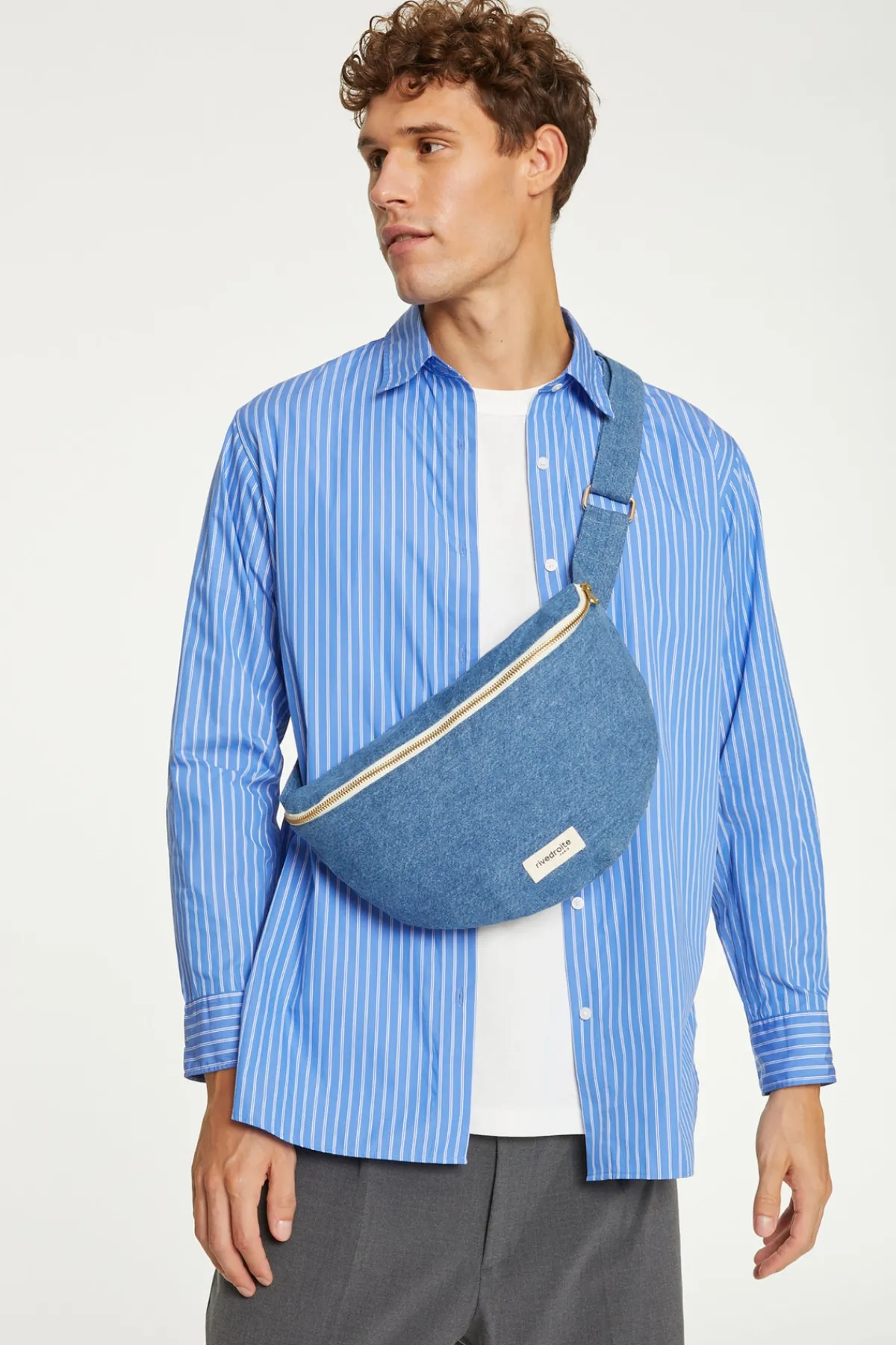 Shop Rivedroite Paris CustineXLlesacbanane DenimClairUpcyclé