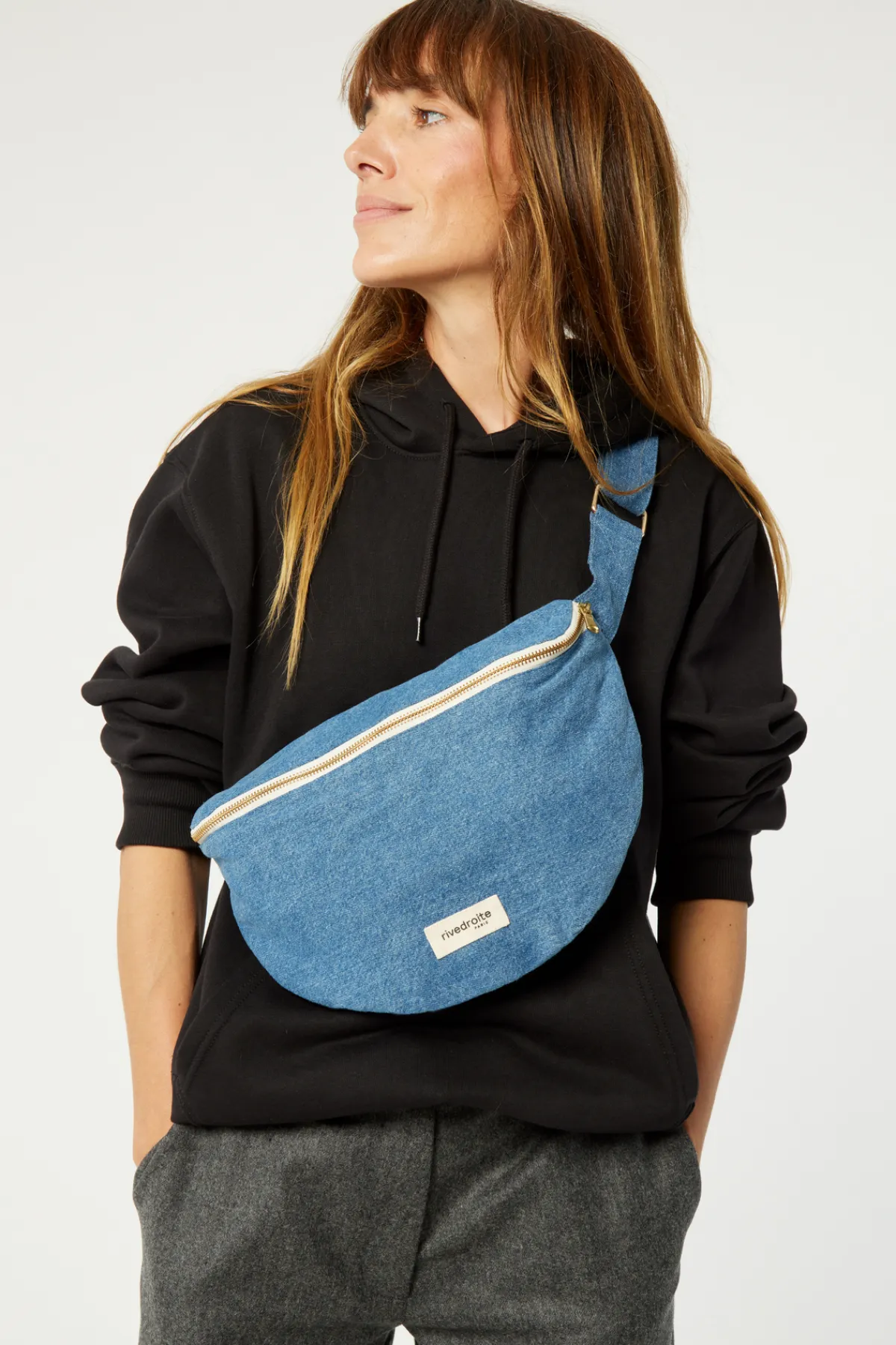 Shop Rivedroite Paris CustineXLlesacbanane DenimClairUpcyclé