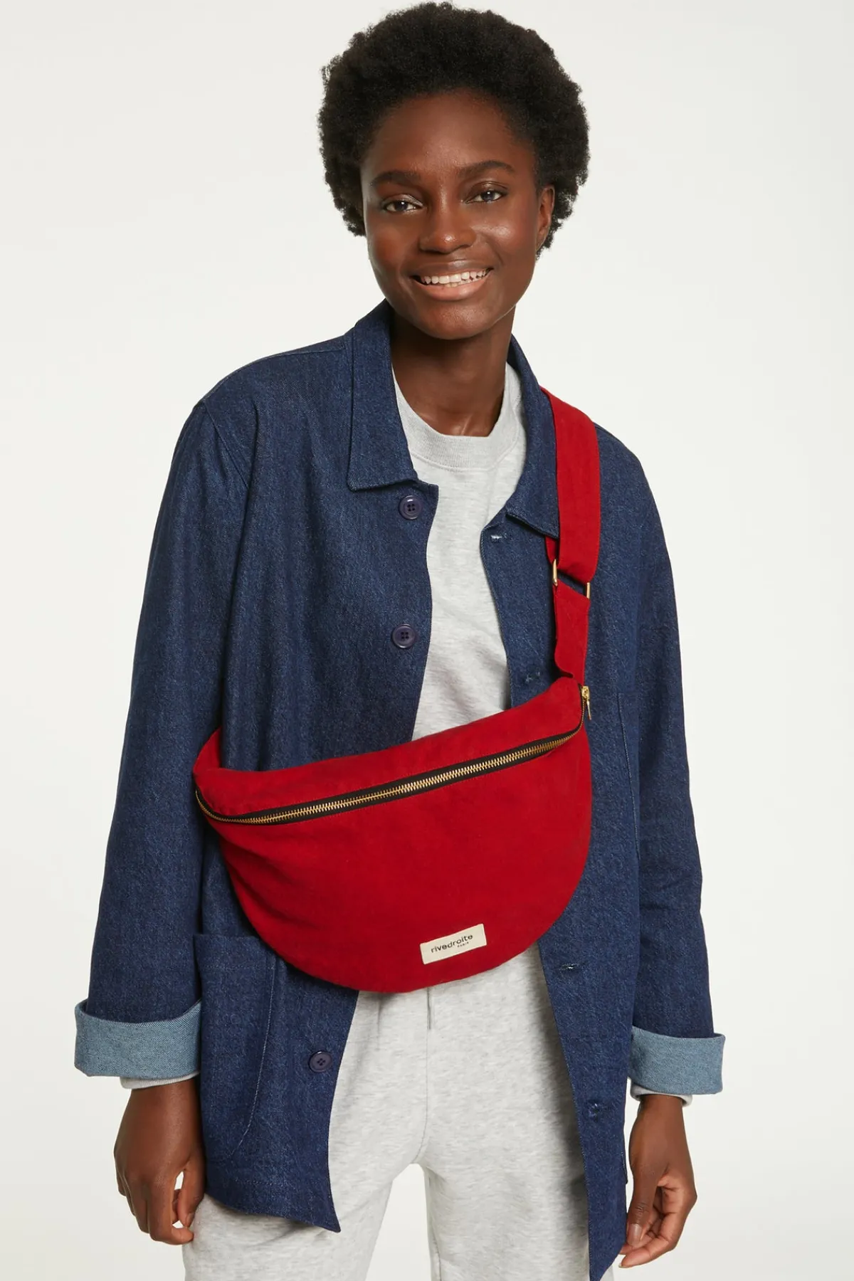 Clearance Rivedroite Paris CustineXLlesacbanane CotonrecycléRougeVibrant