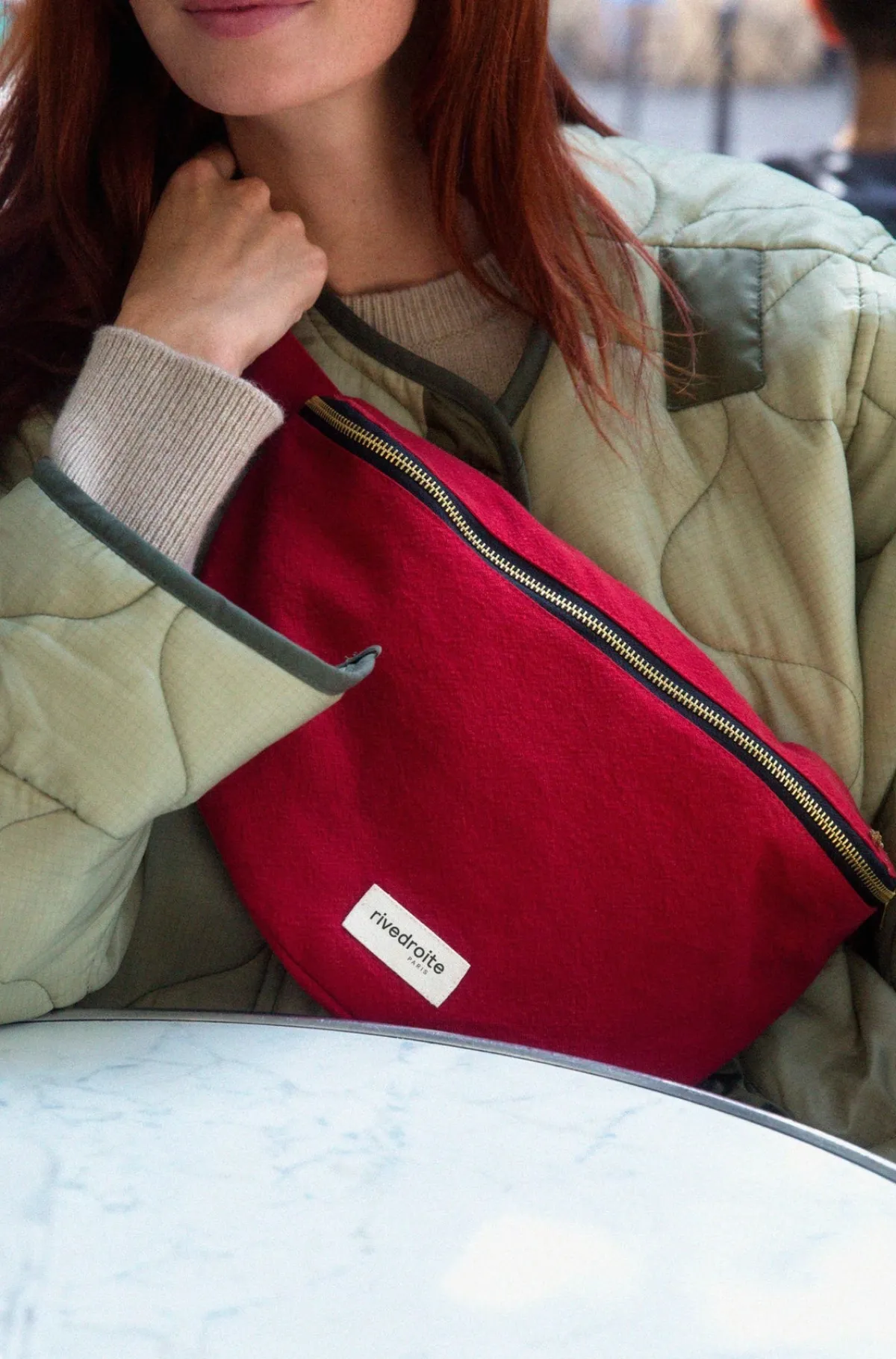 Clearance Rivedroite Paris CustineXLlesacbanane CotonrecycléRougeVibrant