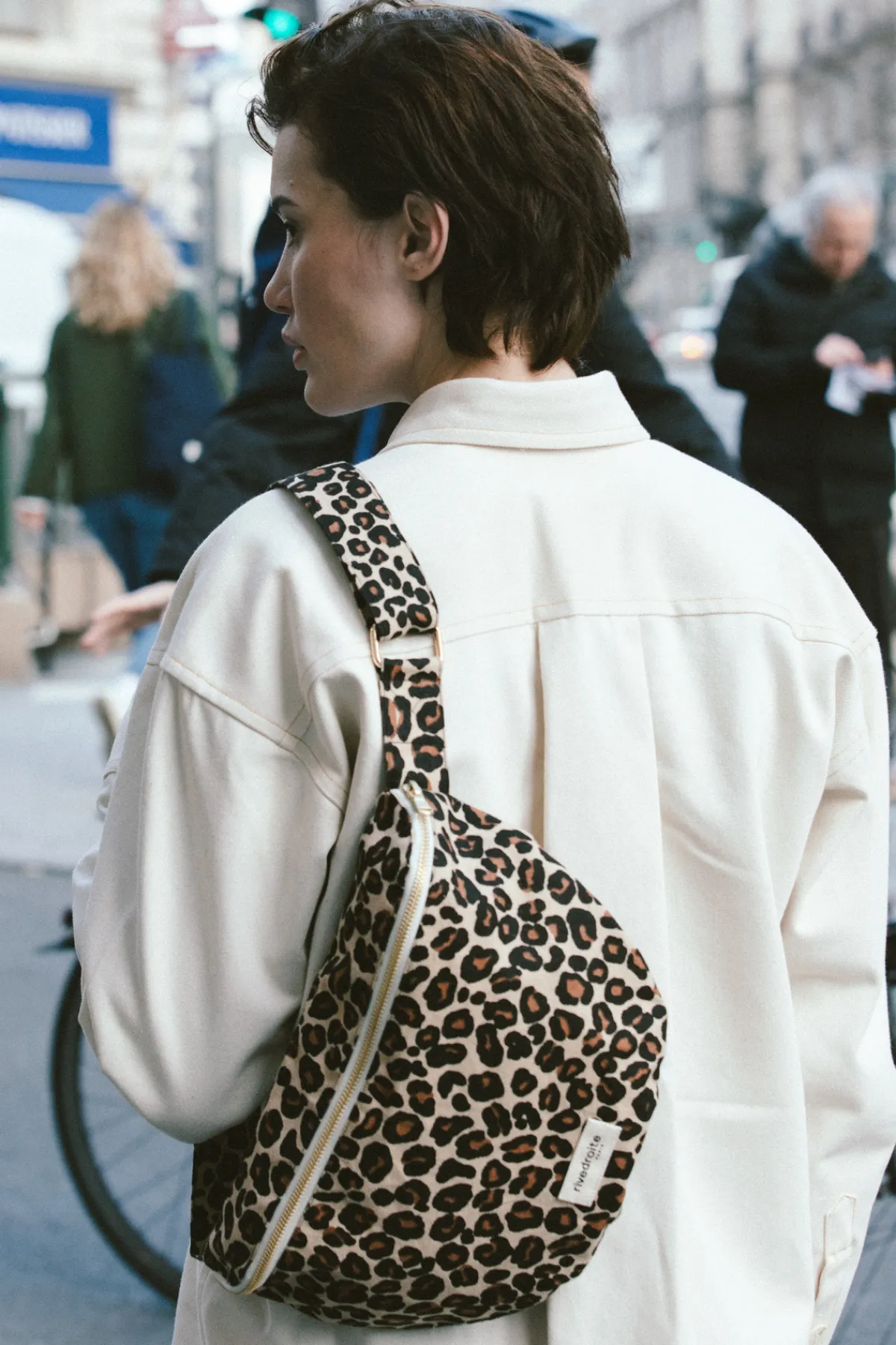 Cheap Rivedroite Paris CustineXLlesacbanane CotonrecycléLéopardBeige