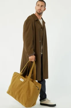 Shop Rivedroite Paris Elzévirlegrandsacdeweek-end CotonupcycléGoldenGreen