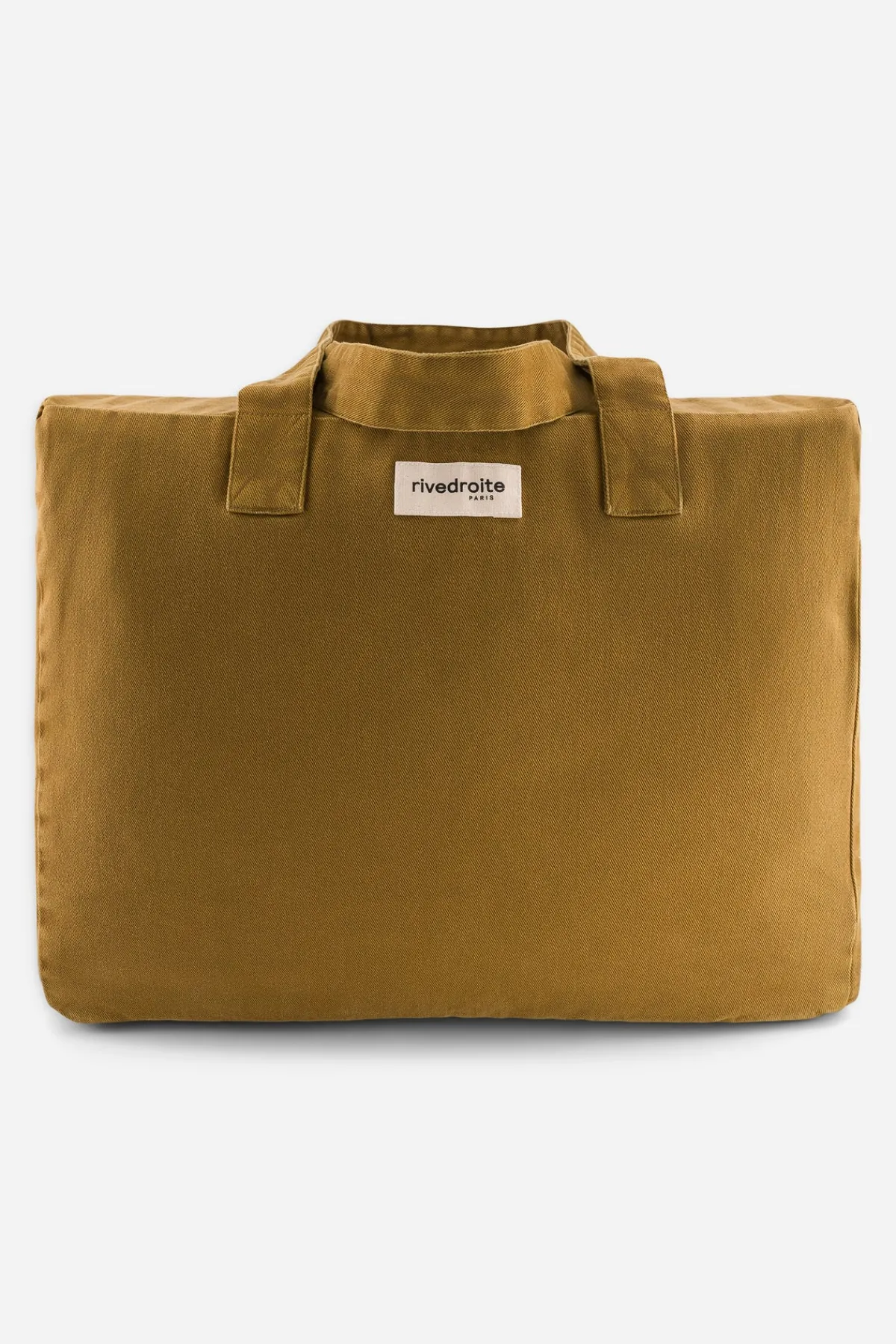 Shop Rivedroite Paris Elzévirlegrandsacdeweek-end CotonupcycléGoldenGreen