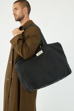 Outlet Rivedroite Paris Elzévirlegrandsacdeweek-end CotonupcycléSmokeyBlack