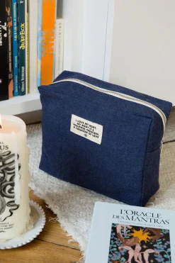 Outlet Rivedroite Paris LapochetteencollaborationavecLiliBarbery CotonrecycléBleuNuit