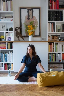 Outlet Rivedroite Paris LesacdeyogaencollaborationavecLiliBarbery Cotonrecycléjauneambré