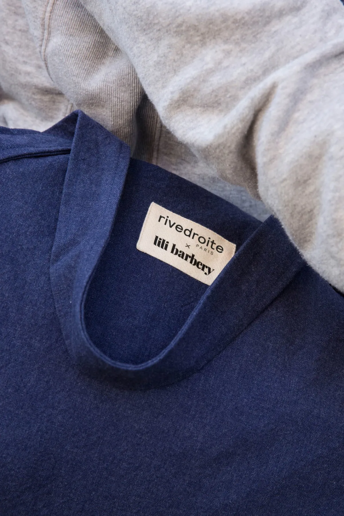 Flash Sale Rivedroite Paris LesacdeyogaencollaborationavecLiliBarbery CotonrecycléBleuNuit