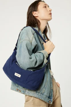 Clearance Rivedroite Paris MiniCharlotlesacCrossbody CotonRecycléBleuNuit