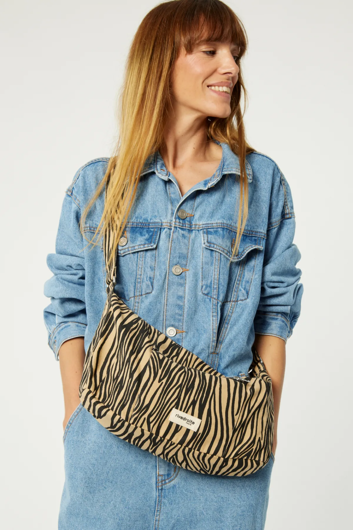 Store Rivedroite Paris MiniCharlotlesacCrossbody CotonRecycléZèbre