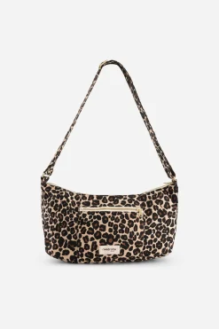 Cheap Rivedroite Paris MiniCharlotlesacCrossbody CotonRecycléLéopardBeige