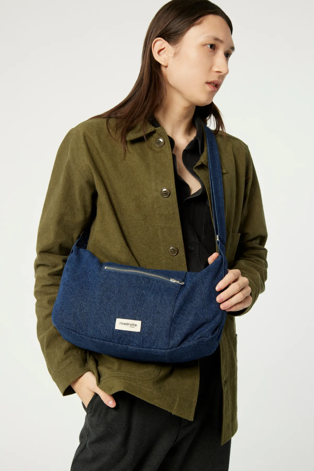 Flash Sale Rivedroite Paris MiniCharlotlesacCrossbody DenimBrutUpcyclé