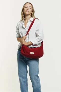 Cheap Rivedroite Paris MiniCharlotlesacCrossbody CotonRecycléRougeVibrant