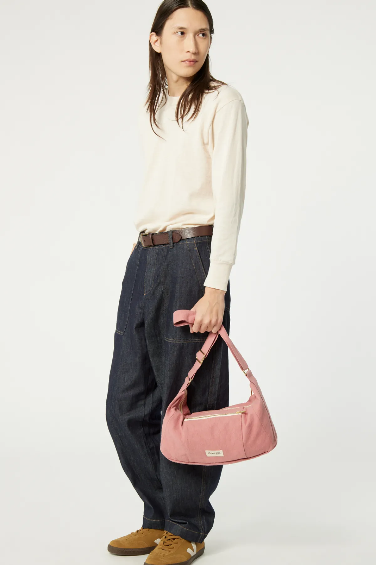 Online Rivedroite Paris MiniCharlotlesacCrossbody CotonRecycléBoisdeRose