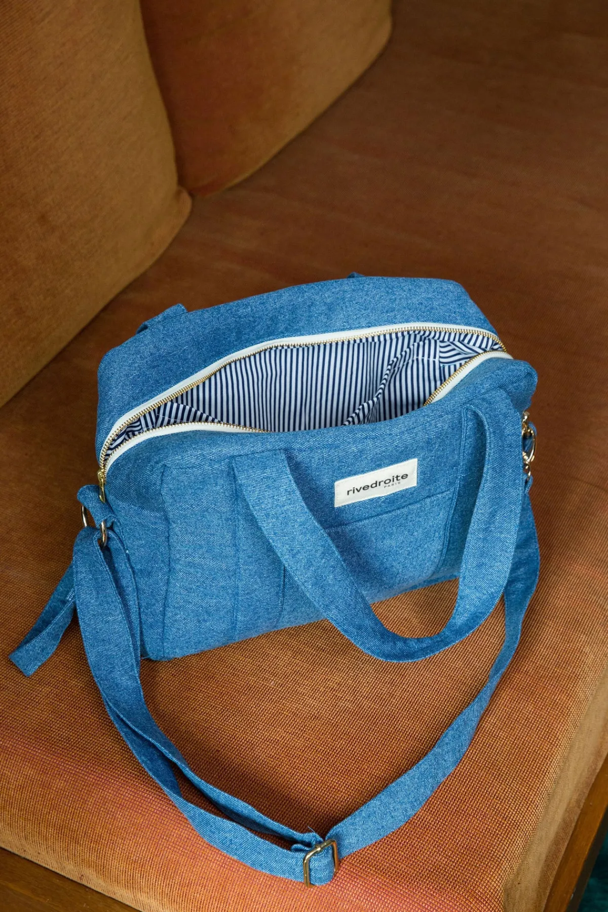 Outlet Rivedroite Paris MiniDarcyl'anti-sacàlanger DenimClairUpcyclé