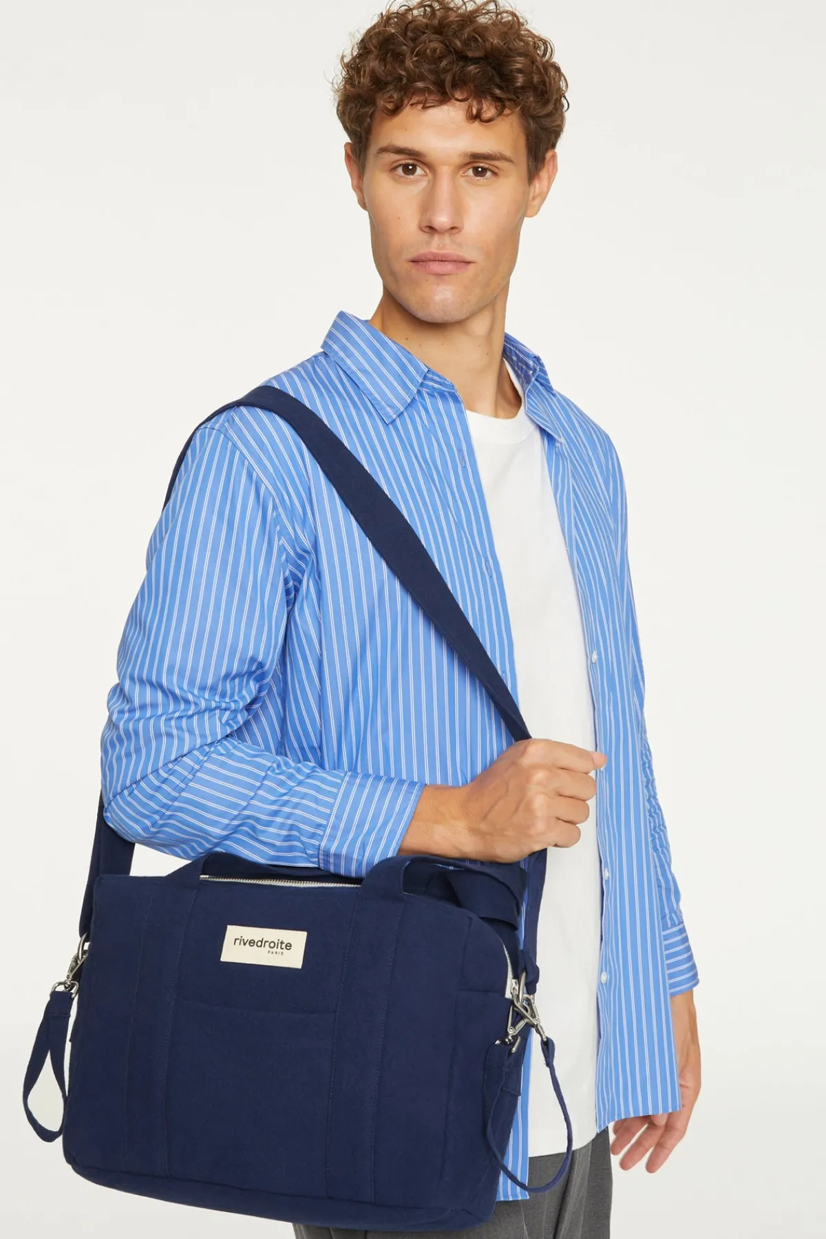 New Rivedroite Paris MiniDarcyl'anti-sacàlanger CotonrecycléBleuNuit