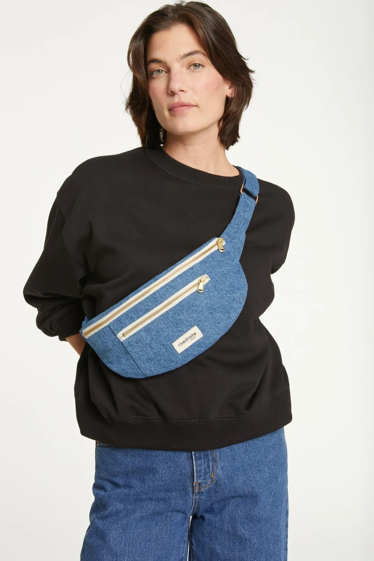 Fashion Rivedroite Paris Orsellesacbanane DenimClairUpcyclé