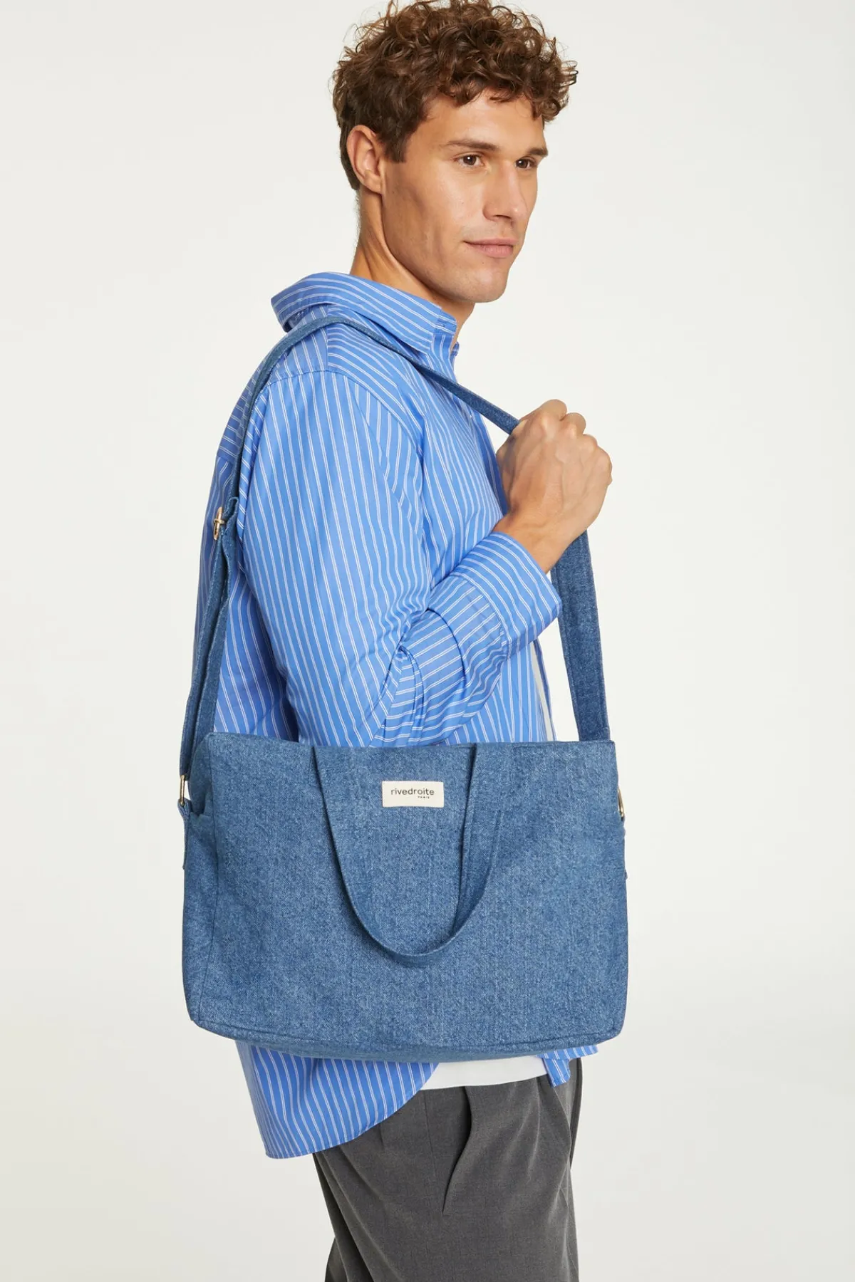 Cheap Rivedroite Paris Sauvallecitybag DenimClairUpcyclé