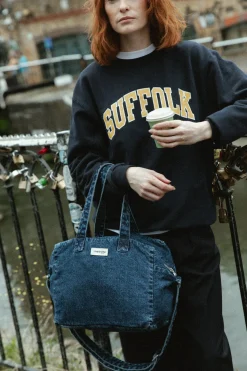 Clearance Rivedroite Paris Sauvallecitybag DenimupcycléAgedDenim