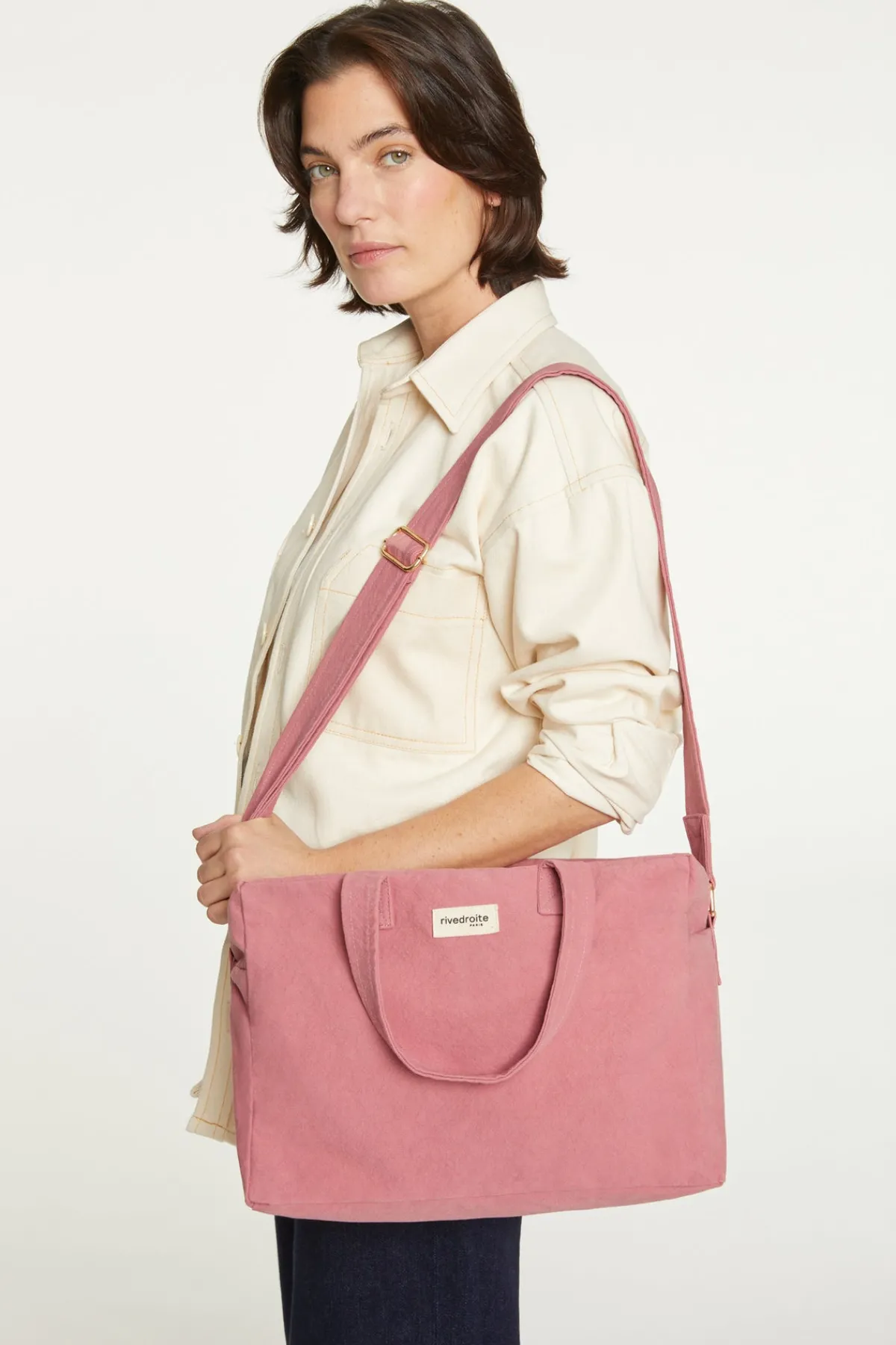Shop Rivedroite Paris Sauvallecitybag CotonrecycléBoisdeRose
