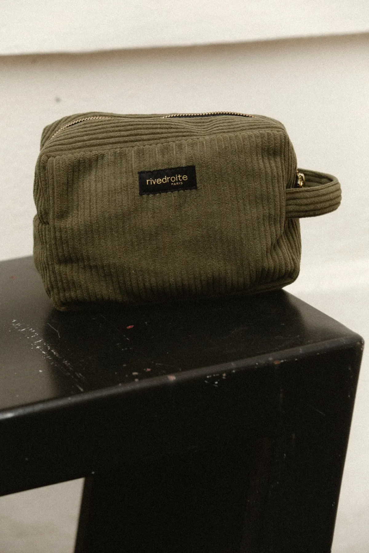 Clearance Rivedroite Paris TournellesXLVelvetNoël24 VeloursUpcycléKaki