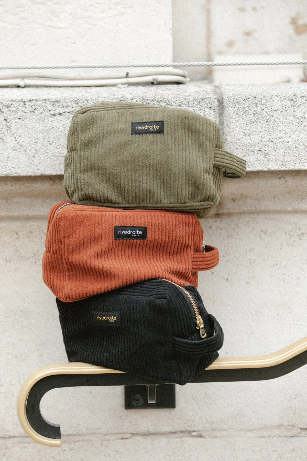 Clearance Rivedroite Paris TournellesXLVelvetNoël24 VeloursUpcycléKaki