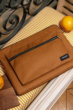 New Rivedroite Paris Viviennelahoussed'ordinateur15'' CotonrecycléCamel